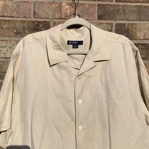 Take 50% OFF- Daniel Cremieux Classic Light Tan Button-Up Shirt, Size-XL - Picture 7 of 12